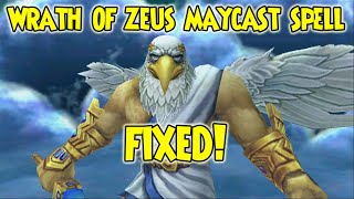 Wizard101 WRATH OF ZEUS MayCast Spell Fixed [upl. by Fording263]