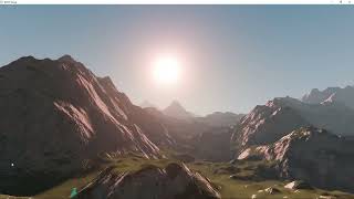 OpenGL  C  Camera Path interpolation  demo 04  procedurally generated terrain flyby [upl. by Swarts535]