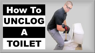 How to Unclog a Toilet Pro Techniques [upl. by Novi838]