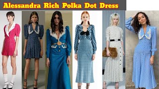 Alessandra Rich Polka Dot DressDress Design468Mix Design [upl. by Feigin]