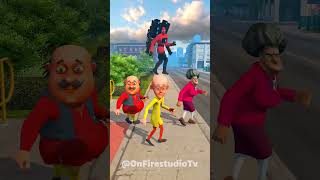 OHIO Motu Patlu Hit a Street light with Scary Teacher 3D ytshorts viral [upl. by Sheeb]