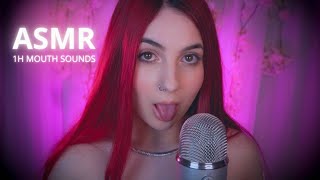 ASMR 1 hour ✨ Mouth sounds tuc tuc sk sk nom nom brush sounds slow and gentle [upl. by Einnoc491]