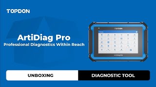 TOPDON ArtiDiag Pro Diagnostic Tool Unboxing OBDII365 [upl. by Rosenberger907]