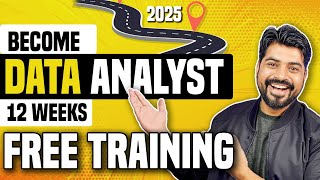 Data Analyst Roadmap 2025 with All Free resources and 12 Week Study Plan 🚀🚀 [upl. by Giarg]