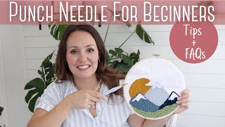 PUNCH NEEDLE FOR BEGINNERS  EVERYTHING YOU NEED TO GET STARTED WITH PUNCH NEEDLE RIGHT AWAY [upl. by Nylorak]