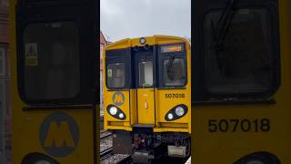 507018 departs Birkenhead North with Guard Tones [upl. by Eadwine]