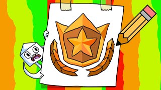 How to Draw the Battle Pass Logo Icon from Fortnite [upl. by Memory220]