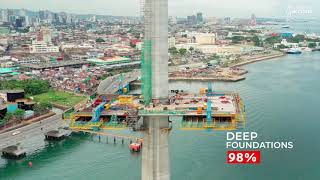 The Cebu Bridge Philippines  now more than 50 complete  ACCIONA [upl. by Hcire205]