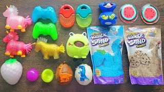 Slime Making with Kinetic Sand ⛏️ [upl. by Bekah]