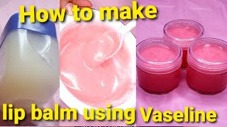 Home made lip balm using Vaselineglambyben [upl. by Alyled]