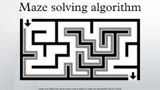 Maze solving algorithm [upl. by Tomkins]