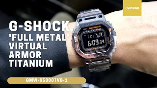 Unboxing GSHOCK Full Metal Virtual Armor Titanium GMWB5000TVB1 GMWB5000TVB1 [upl. by Dorthea]