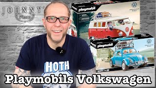 Kultige Playmobil Volkswagen T1CamperBulli und VW Käfer 70177 70176 [upl. by Elyssa588]