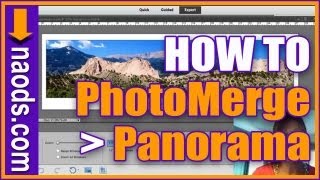 How to Merge Photos using Photomerge Panorama in Photoshop Elements [upl. by Caresa]