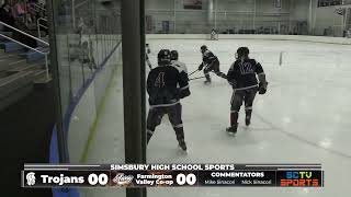 Simsbury High School Varsity Boys Hockey  December 14 2022 [upl. by Penelopa]