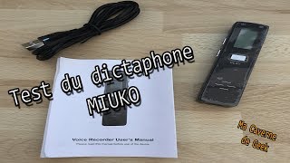 Ma Caverne De Geek  Test du dictaphone Miuko FR [upl. by Fowle]