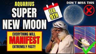 ✅New Moon in Aquarius February 2024  Huge Shift Is Coming Your Way 🧚‍♀️ [upl. by Roede]