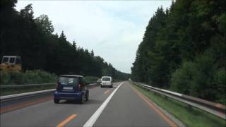 From Rapperswil SG to Zürich City Autobahn A3 Switzerland  082010  1080p HD [upl. by Dranoc22]