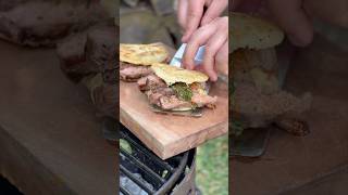 Venezuelan Arepas with Argentine Strip Steak and Chimichurri 🤤🔥 [upl. by Maryellen]