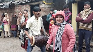 ट्रैन सिंगर भूरा ढोलक ने पूरे गाँव के लड़कियों को नचा दिया Bhura dholak Dance Talent [upl. by Carlisle]