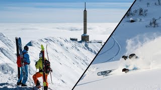 Gaustatoppen Norway  Couloirs amp cruising [upl. by Ahsieyn]