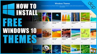 How to Download and Install Themes for Windows 10 [upl. by Marcin]