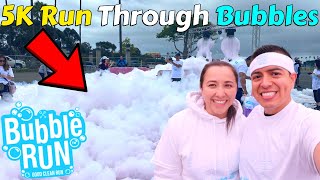 First Time Trying Bubble Run 5K in Costa Mesa OC Fair amp Event Center vlog 2022 [upl. by Sanfo608]