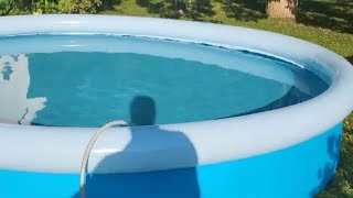 Fast Rise Fill And Set Pool By Bestway Setup amp First Use [upl. by Eltsryk]