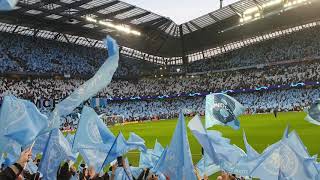 Manchester City Fans Singing Their Himno Vs Tottenham Hotspurs [upl. by Sukin]