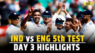 IND vs ENG 5th Test Day 3 Highlights Ashwin Shines With 5fer India Beats England By An Innings [upl. by Akital]