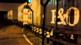 Night freight action in Trafford Park [upl. by Lehet]