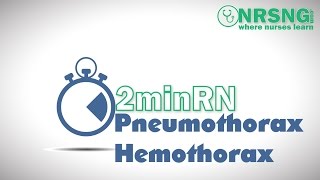 Pneumo and Hemothorax  Nursing Care for NCLEX [upl. by Aekerly]