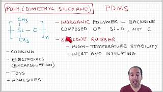 Introduction to Polymers  Lecture 25  Polydimethylsiloxane PDMS [upl. by Ryder]