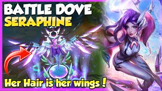 🕊️ WELCOME TO BATTLE DOVE SERAPHINES WOoOOORLD 🎵  New Seraphine Skin Gameplay  Erick Dota [upl. by Inafit]