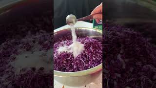 Canning coleslaw ASMR foodpreservation homestead canning [upl. by Trevor480]