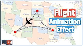 How to Create Flight Animation Effect in PowerPoint 2013 [upl. by Lamori]