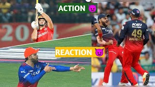 KOHLI CELEBRATION AFTER ROSSOUW WICKET 😅👿 SHASHANK SINGH RUN OUT  RCB VS PBKS 2024 [upl. by Aivat]