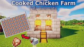 Minecraft Easy AUTOMATIC Chicken farm in 120 Survival  Bedrock  Java [upl. by Frissell]