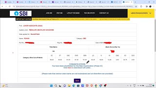 My SBI Clerk Prelims Scorecard 2024🤯 sbi sbiclerk [upl. by Gelman241]