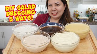 5 Salad Dressing Recipes [upl. by Dyraj580]