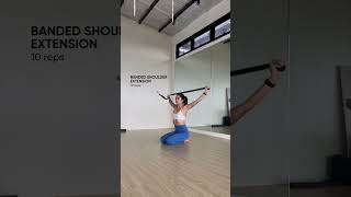 3 simple moves to improve shoulder mobility with a band [upl. by Eessej]