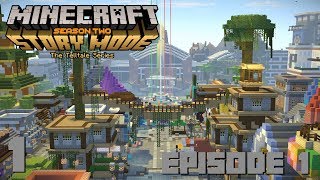 Minecraft Story Mode  Season 2  Episode 1  Part 1  Beacontown [upl. by Palmer]