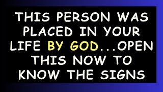 GOD Message🔴THIS PERSON WAS PLACED IN YOUR LIFE BY GOD✝️JESUS Message  Angel Message godmessage [upl. by Atoked]