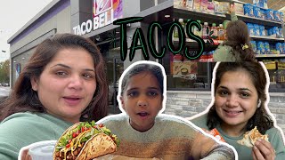 Taco Bell 🔔 ma jiya n mummy e karyu enjoy and Walmart mathi grocery shopping vandanavlogs [upl. by Sulienroc766]