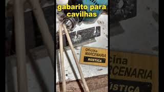 gabarito para cavilhas como fazer cavilha diy faça você mesmo curso de marcenaria rústica shorts [upl. by Devonna]