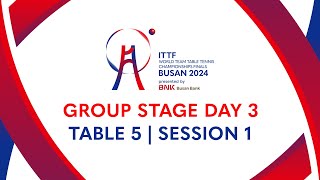 LIVE  T5  Day 3  ITTF World Team Table Tennis Championships Finals Busan 2024  TPE vs CHI F [upl. by Corell]