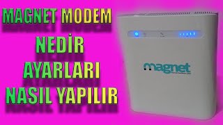 TÜRK TELEKOM TAŞINABİLİR İNTERNET MAGNET MODEM Nedir nasıl kurulur kablosuz ayarları nasıl yapılır [upl. by Nallaf]