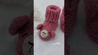 Scarpette per neonata 03 mesi babyfashion foryourpage knitting idearegalo regalonascita bebè [upl. by Gnak]