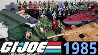 RETROWED GI JOE 1985 ENTIRE TOY LINE OF FIGURES VEHICLES AND PLAYSETS [upl. by Trumann212]