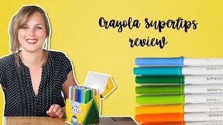 Waterverven en kleuren met Crayola Supertips 100 colors  Review 2018 Nederlands  CreaChick [upl. by Areek]